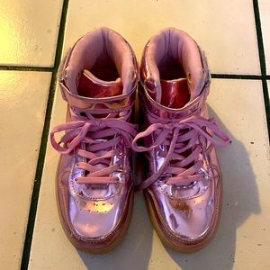 Galaxy Shoes Stylish Pink Metallic Size 6.5 - Great Condition!